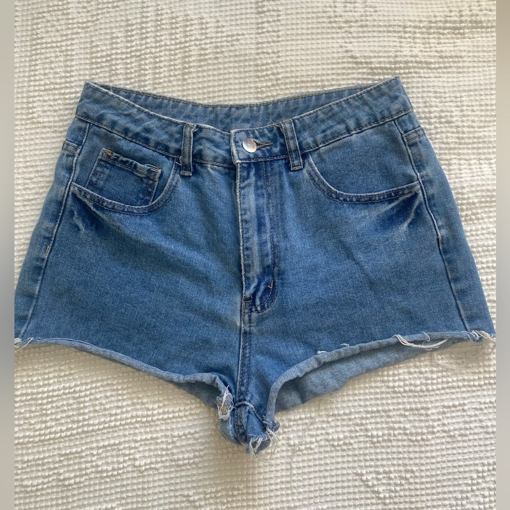 SHEIN High Waisted Jean Shorts